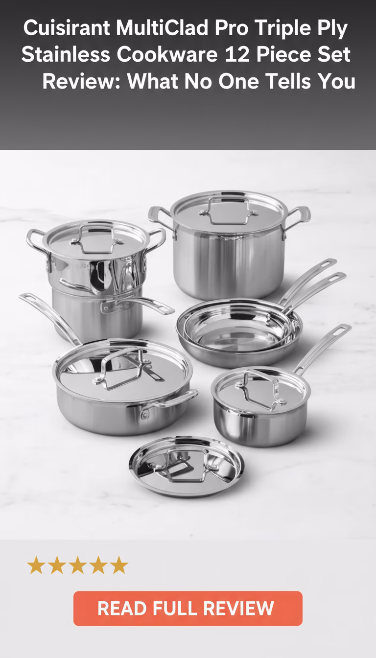 Cuisinart Cuisinart MultiClad Pro Triple Ply Stainless Cookware 12 Piece Set