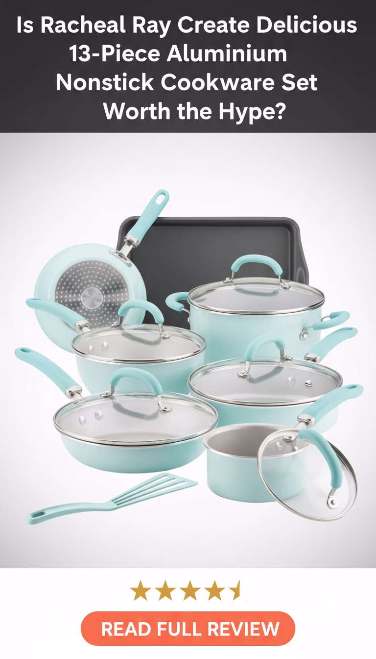 Rachael Ray Create Delicious 13-Piece Aluminum Nonstick Cookware Set Review