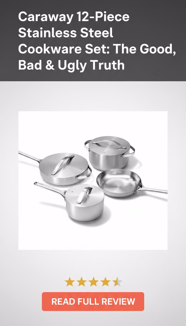 Caraway 12-Piece Stainless Steel Cookware Set Review