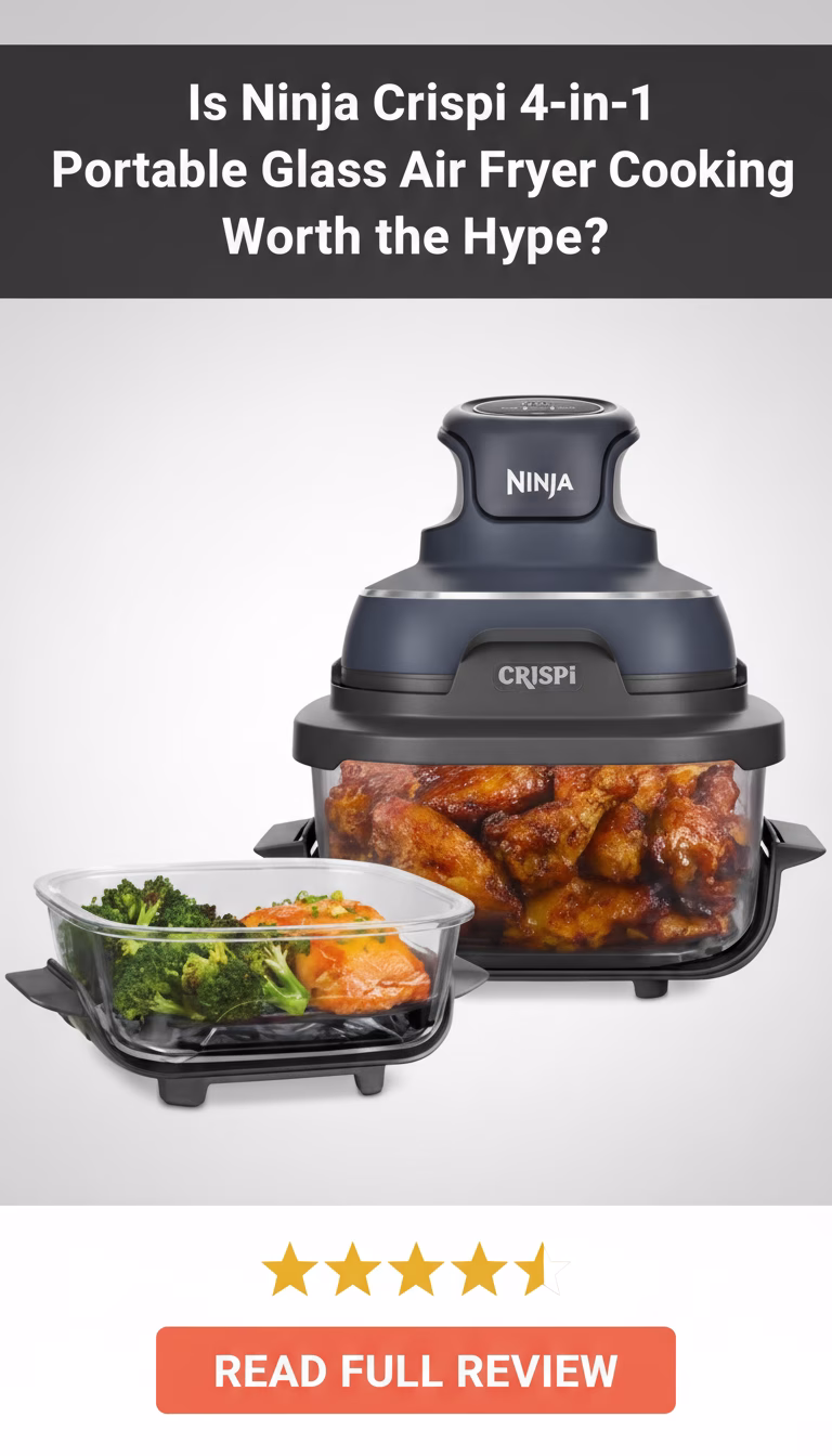 Ninja Ninja Crispi 4-in-1 Portable Glass Air Fryer Cooking System