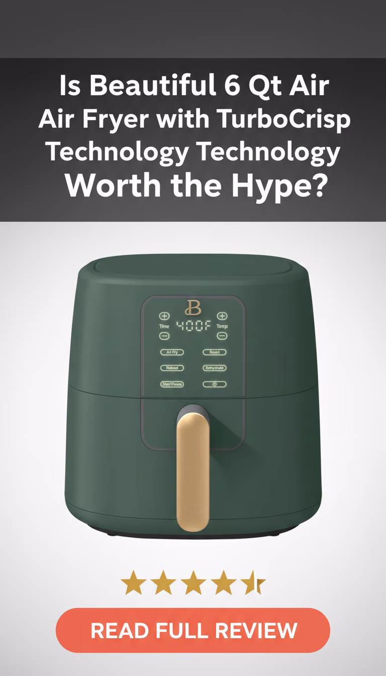 Beautiful Beautiful 6 Qt Air Fryer with TurboCrisp Technology