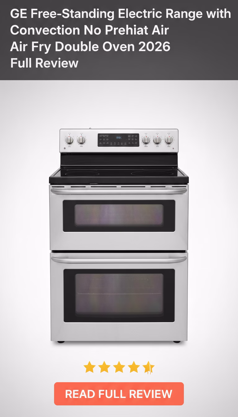 GE Free-Standing Electric Range with Convection No Preheat Air Fry Double Oven Review