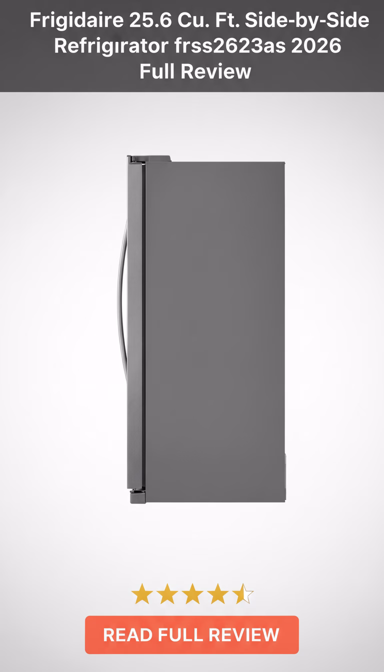 Frigidaire 25.6 Cu. Ft. Side-by-Side Refrigerator frss2623as