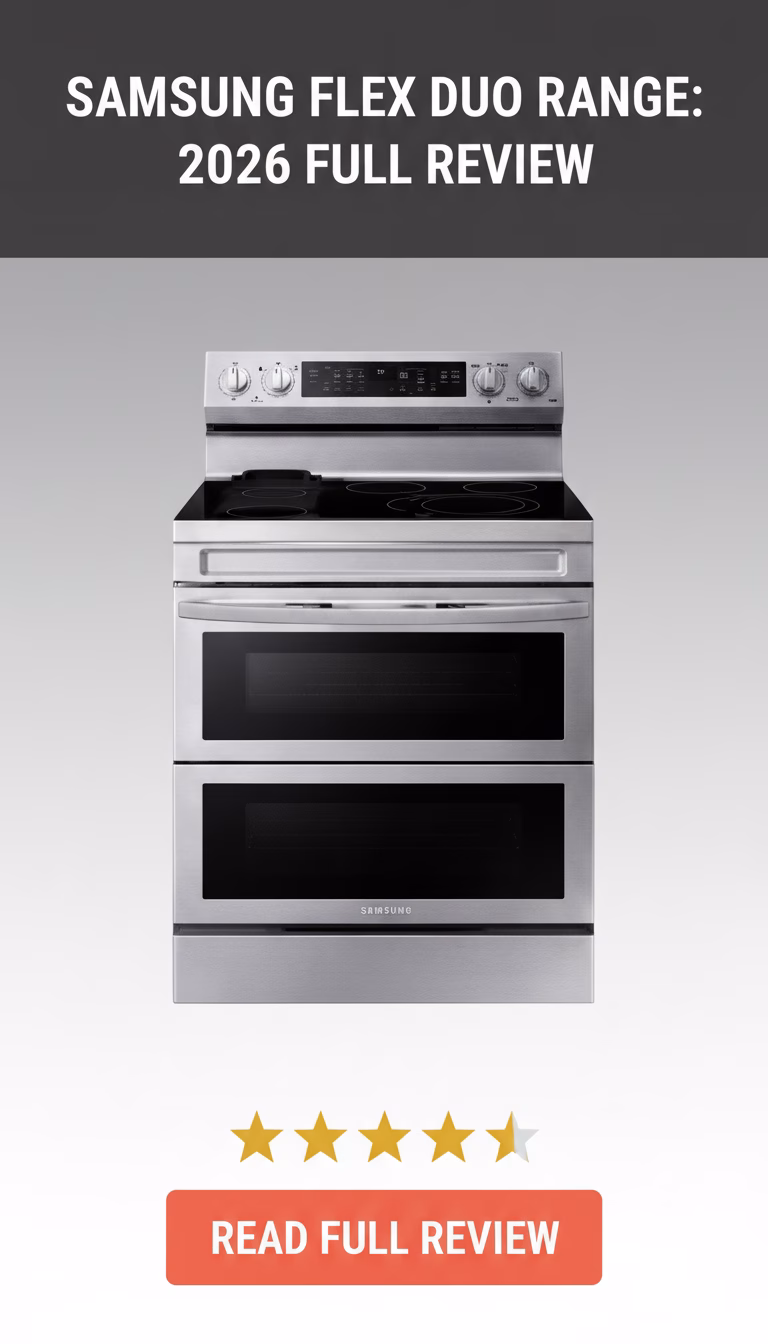 Samsung 6.3 Cu. Ft. Smart Freestanding Electric Range with Flex Duo, No-Preheat Air Fry, and