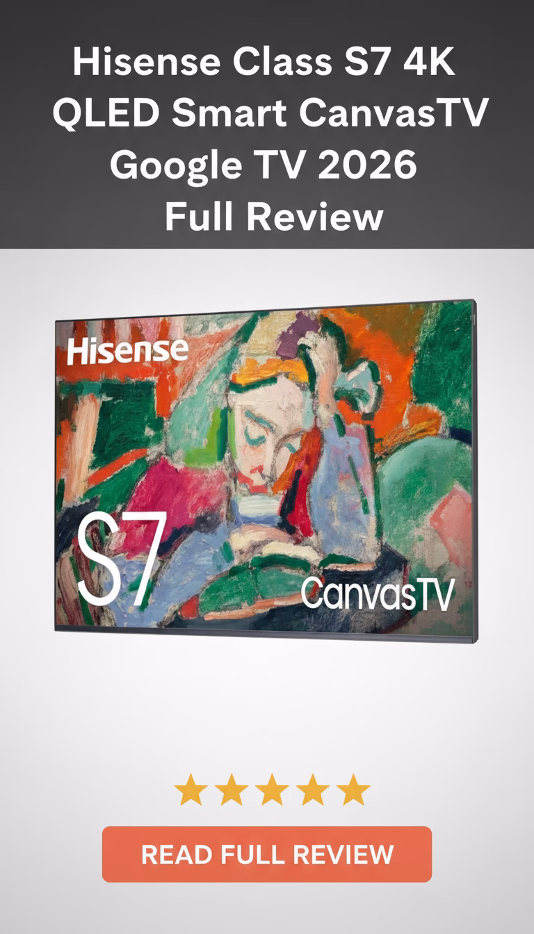 Hisense Hisense Class S7 4K QLED Smart CanvasTV Google TV