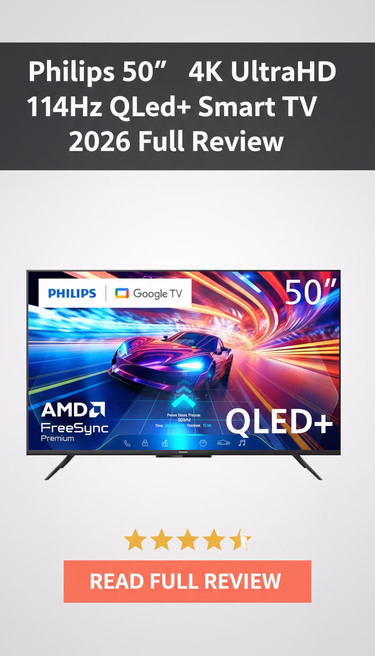 Philips Philips 50" 4K UltraHD 144Hz Qled+ Smart TV