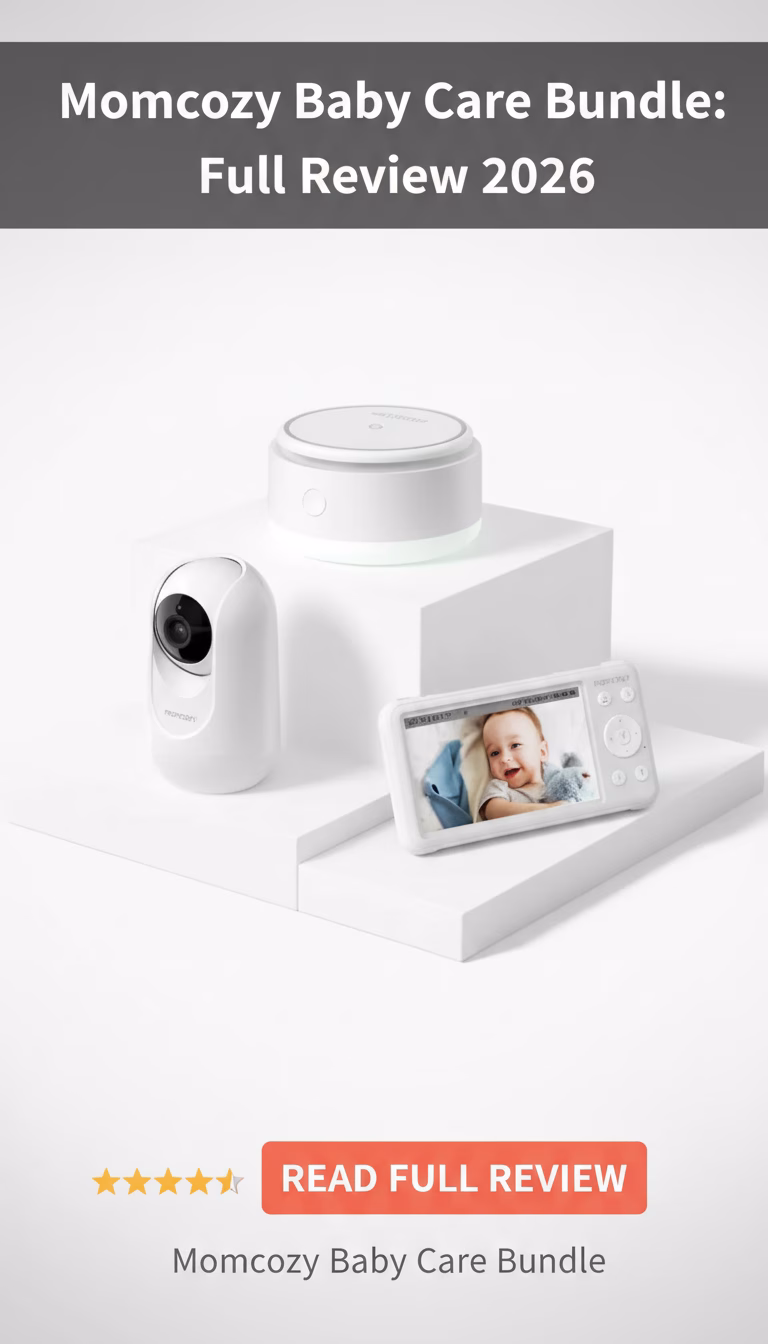Momcozy Baby Care Bundle with Portable Baby Sound Machine and One Baby Monitor