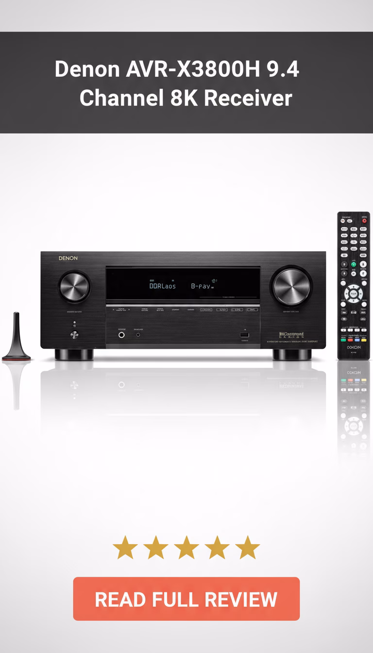 Denon Denon AVR-X3800H 9.4 Channel 8K Receiver