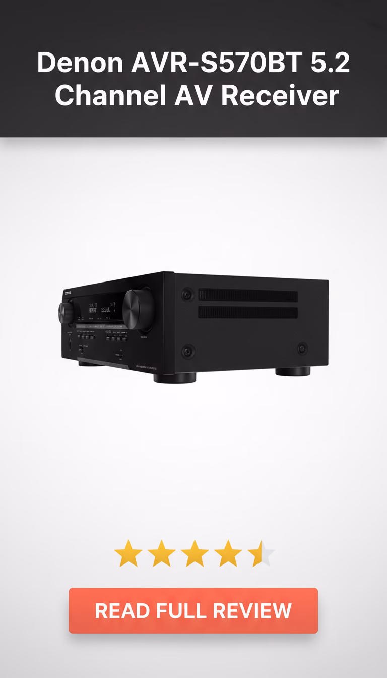 Denon Denon AVR-S570BT 5.2 Channel AV Receiver