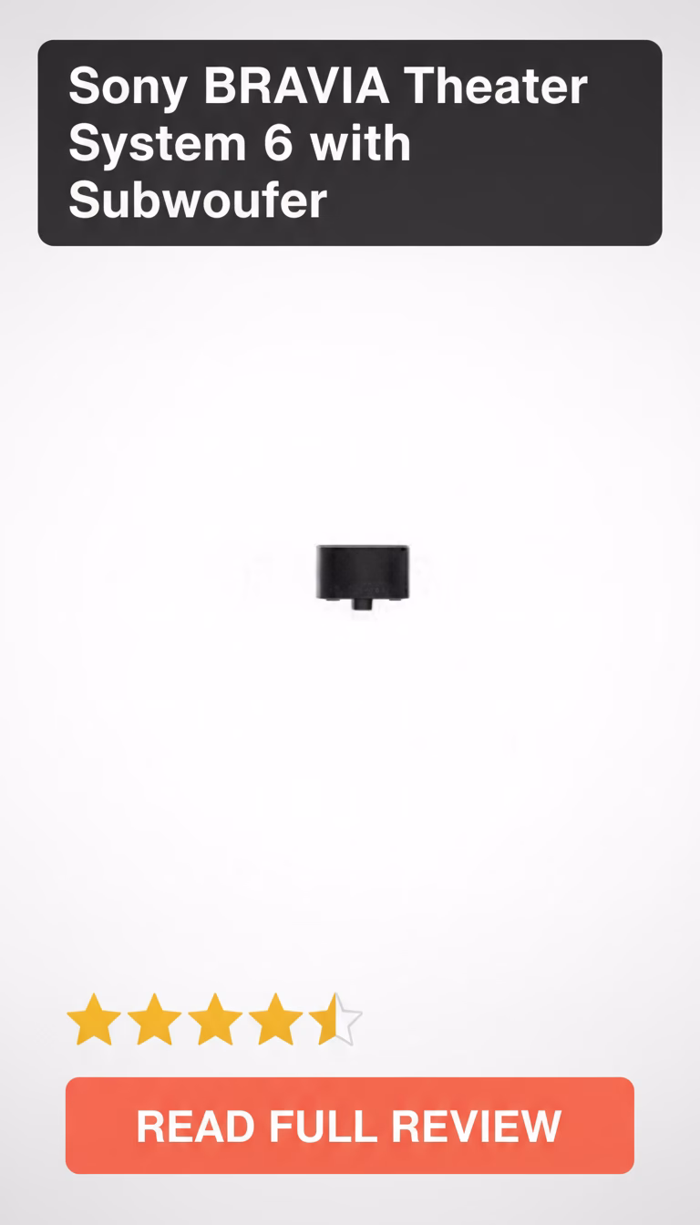 Sony Sony BRAVIA Theater System 6 with Subwoofer