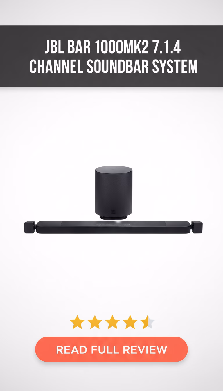 JBL Bar 1000MK2 7.1.4 Channel Soundbar System with Detachable Surround Speakers Review
