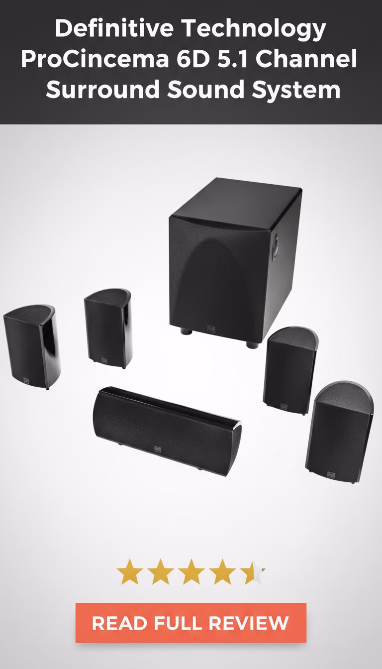 Definitive Definitive Technology ProCinema 6D 5.1 Channel Surround Sound System