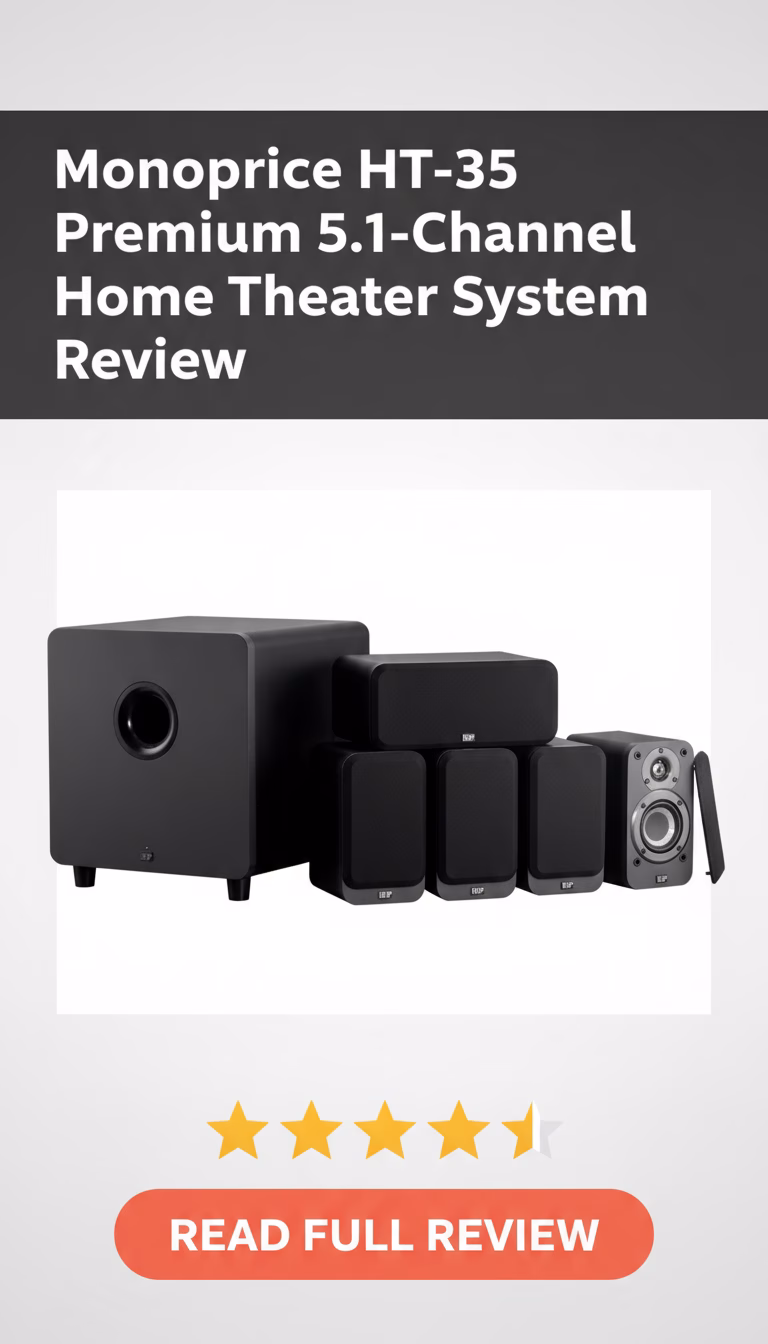 Monoprice Monoprice HT-35 Premium 5.1-Channel Home Theater System