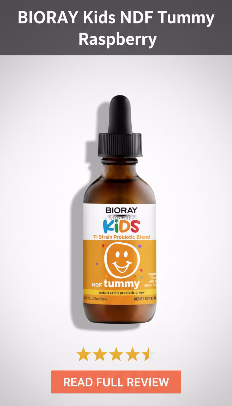 Bioray Bioray Kids NDF Tummy Raspberry 4 fl oz 120 ml