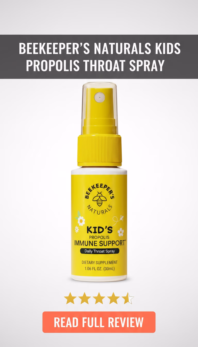 BeeKeeper's Naturals Kids Propolis Throat Spray Review