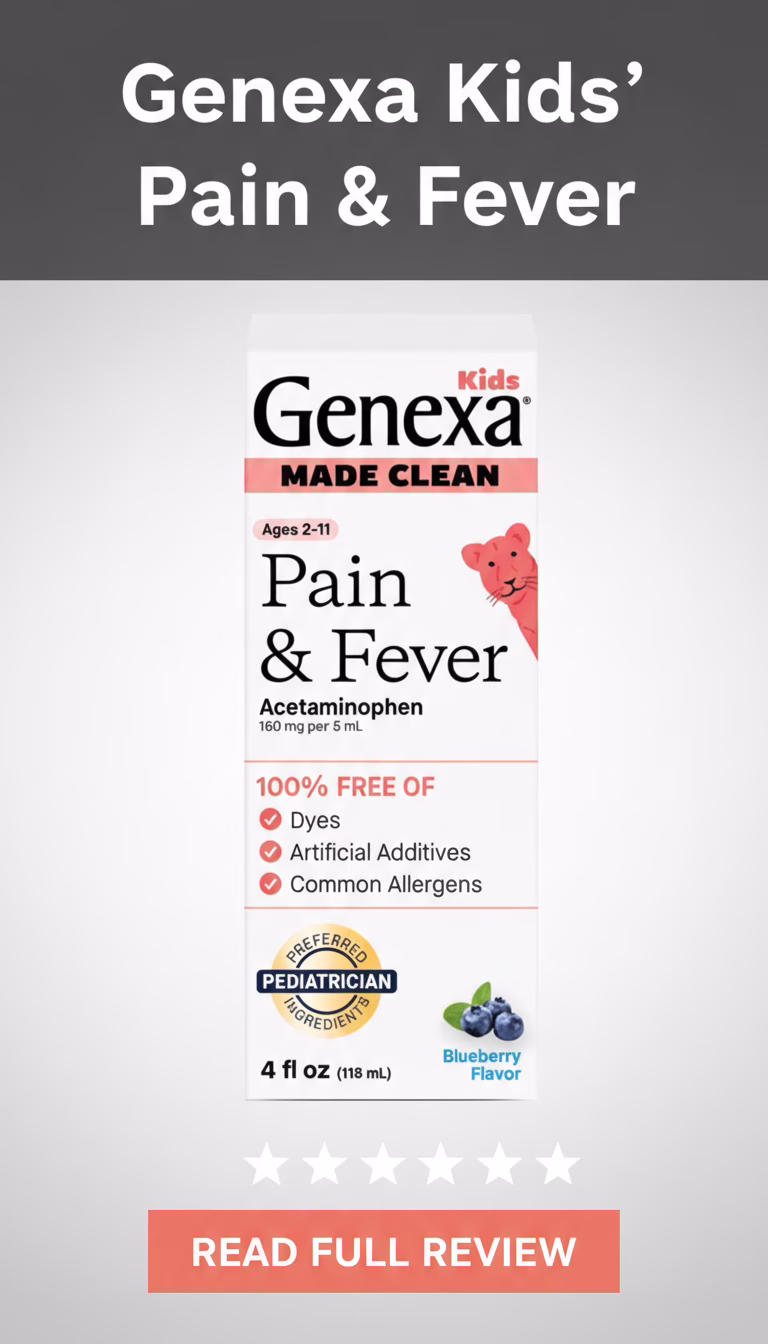 Genexa Kids' Pain & Fever Acetaminophen Oral Suspension Review