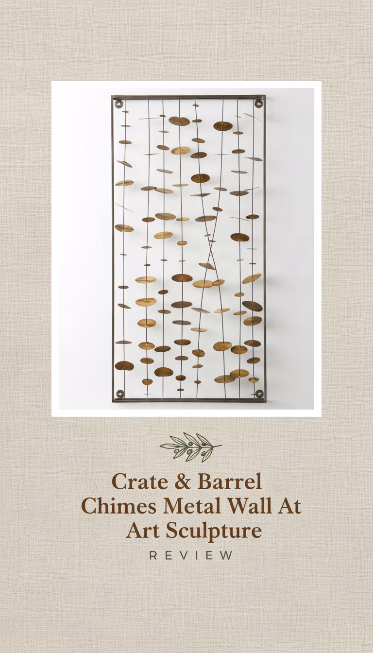 Crate & Barrel Crate & Barrel Chimes Metal Wall Art Sculpture