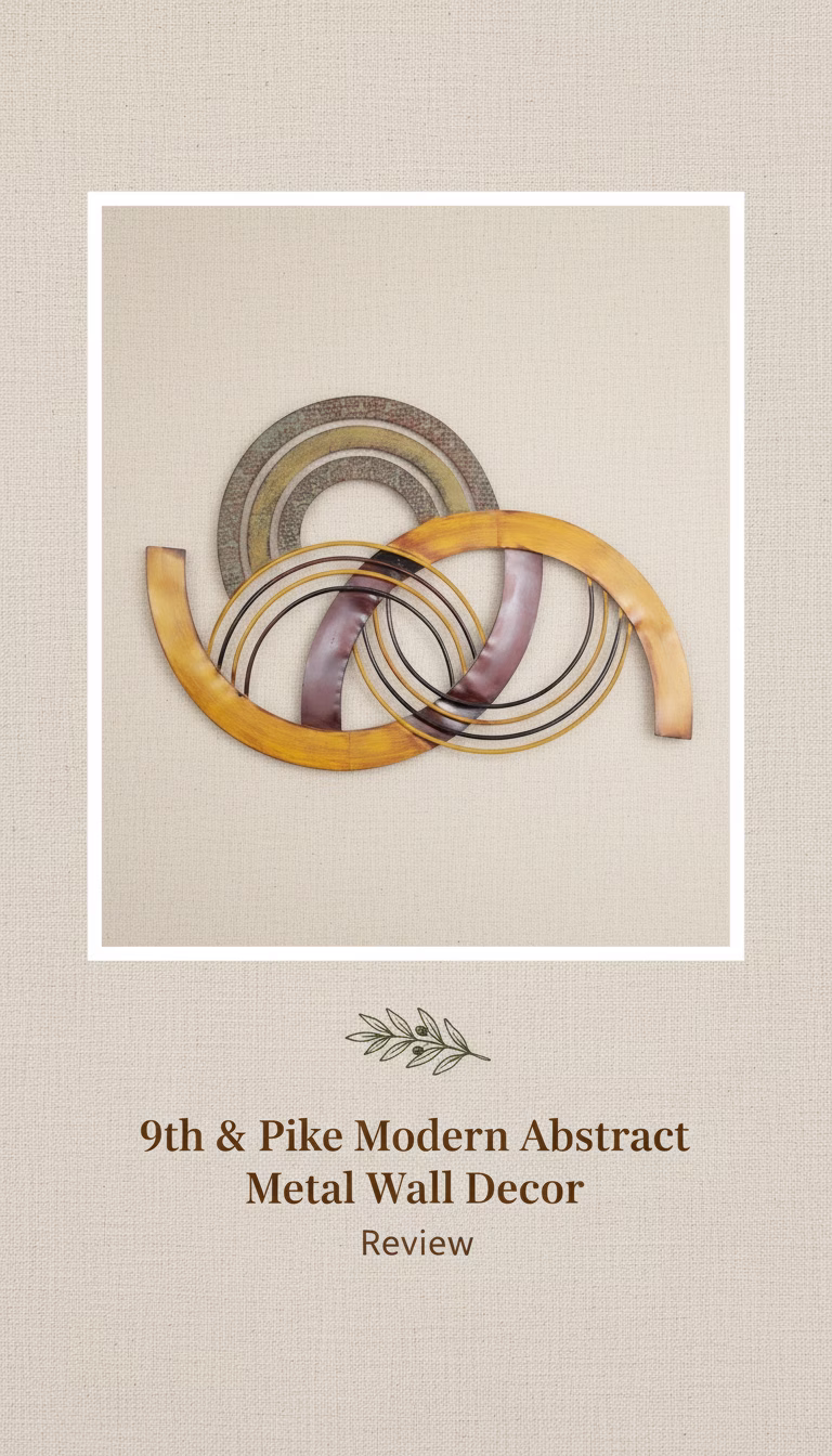 9th 9th & Pike Modern Abstract Metal Wall Decor