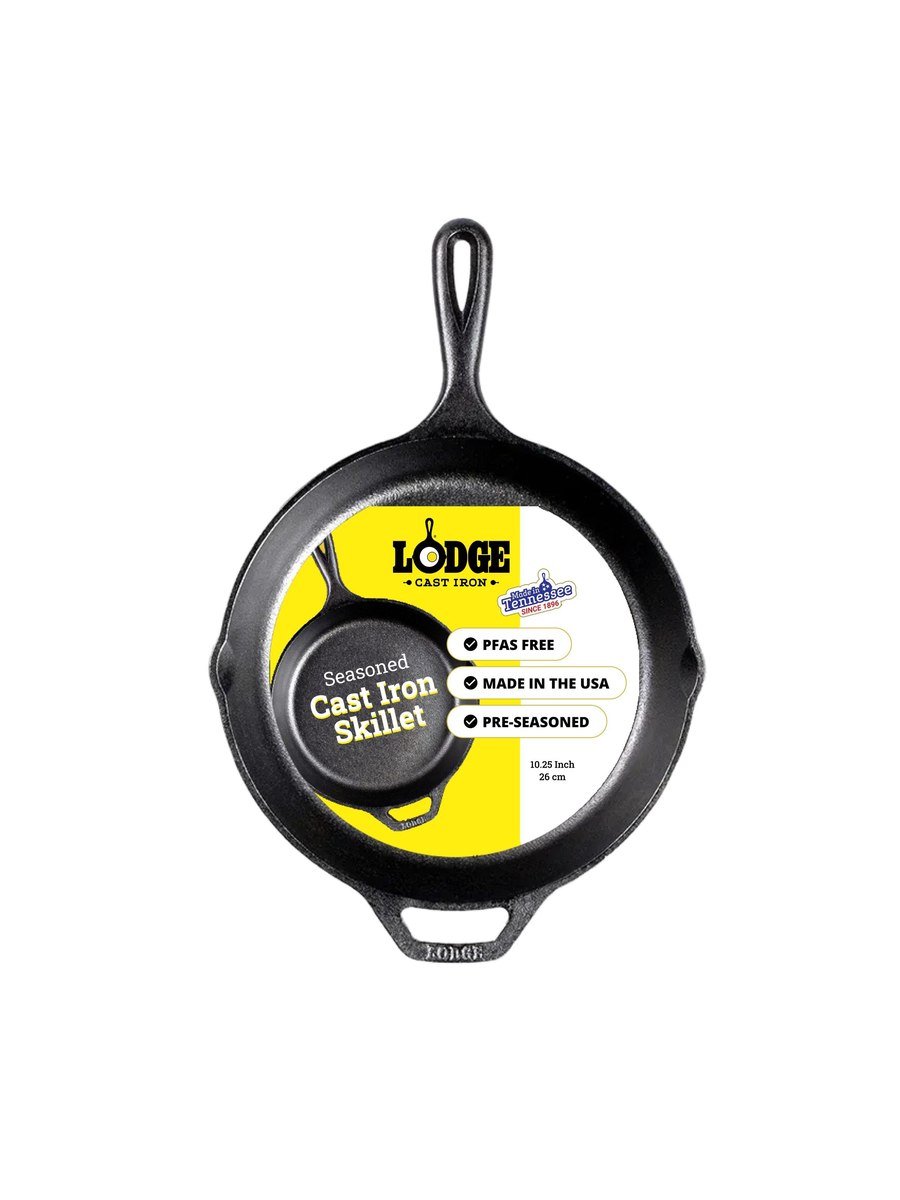 Lodge Pre-Seasoned Cast Iron Skillet, 10.25 in