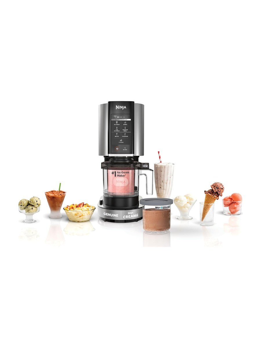 Ninja CREAMi 7-in-1 Ice Cream Maker NC301, product photo on a white background.